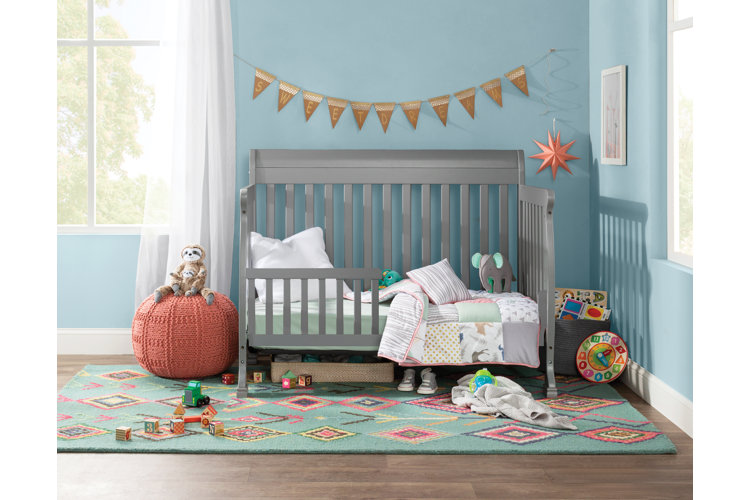 Crib and store toddler bed